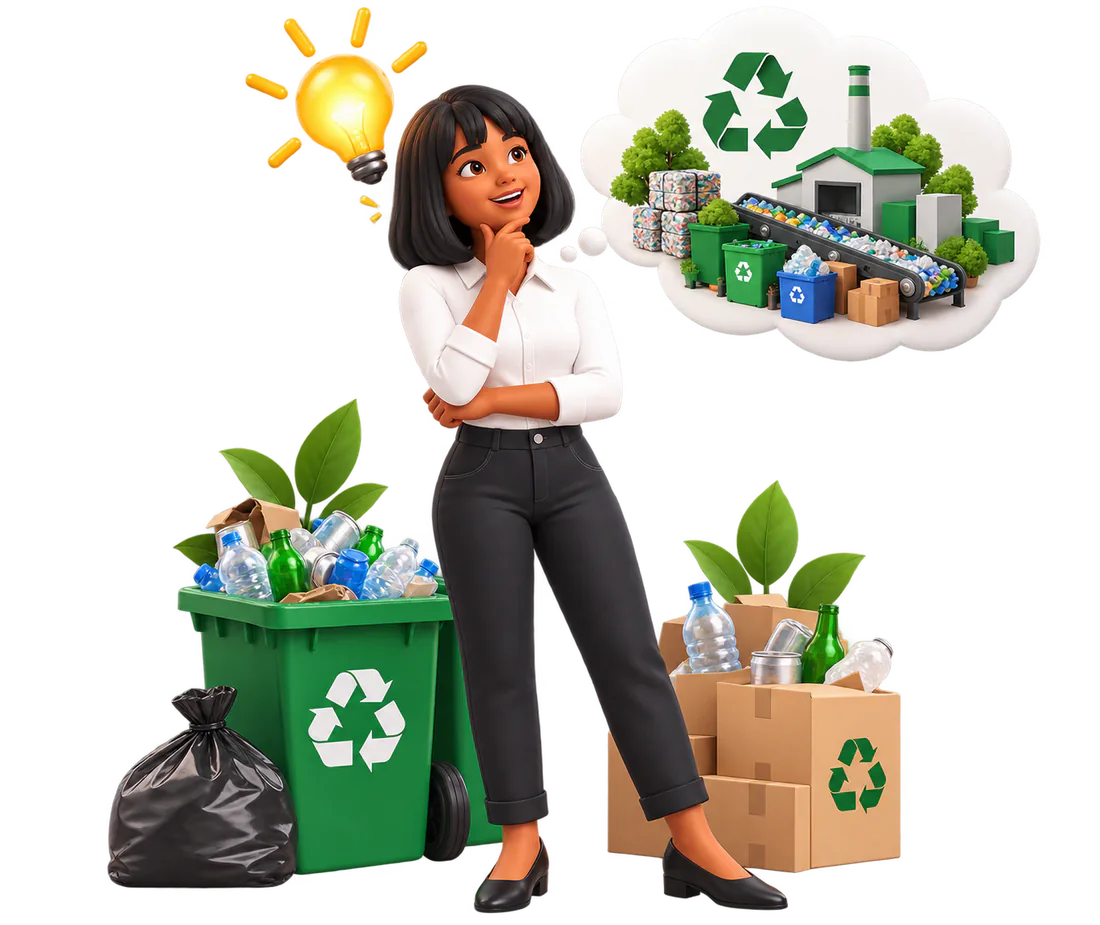 An entrepreneur with a great idea, ready to start her business